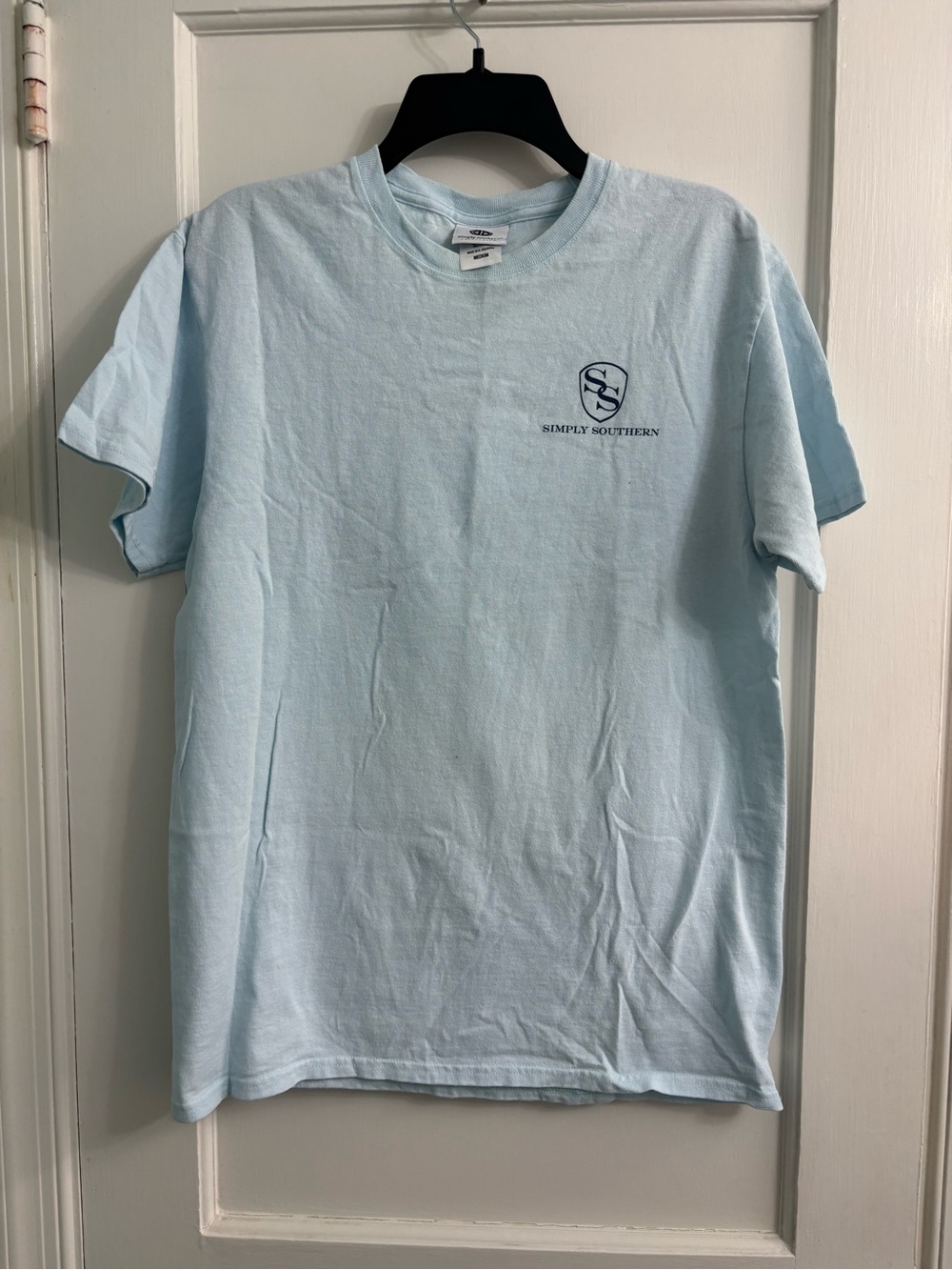 Simply Southern Light Blue Short Sleeve Logo Tee